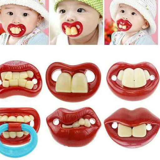 this is a photo of a baby with big teeth and big teeth.