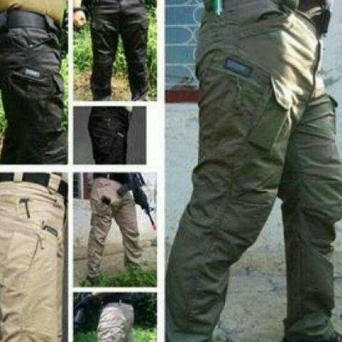 a collage of photos of a man in camouflage.