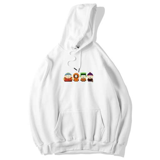 the hoodie with a picture of a penguin on it