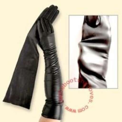 leather gloves with a leather jacket