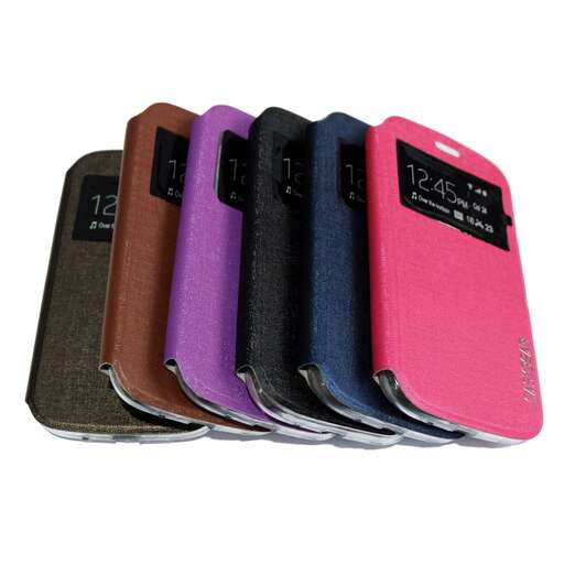 the case is made from leather.