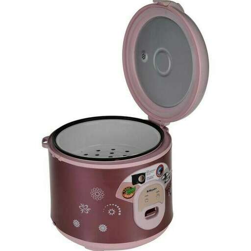 a pink tin with a lid.
