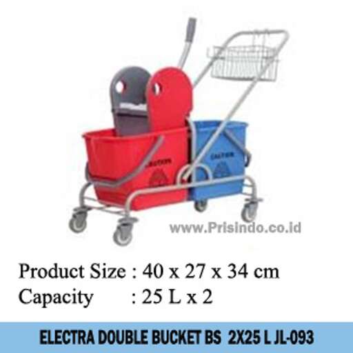 a plastic shopping cart with a large red body