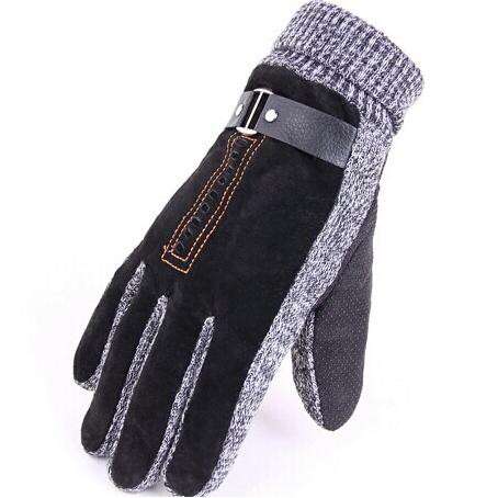 gloves with a black leather belt