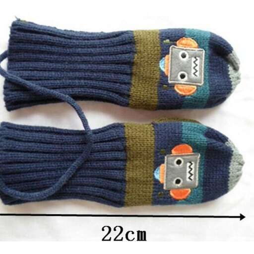 a pair of knitted socks.