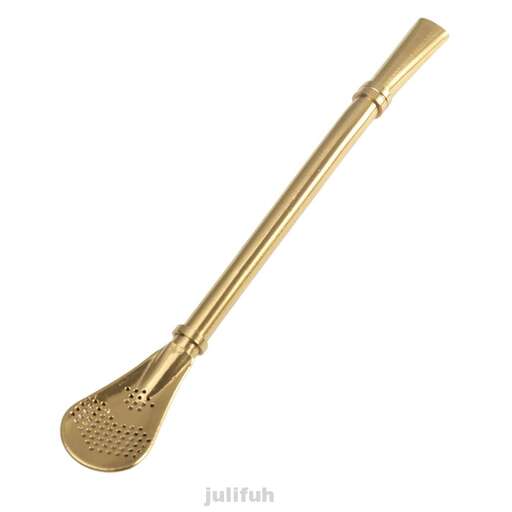 a pair of gold spoons