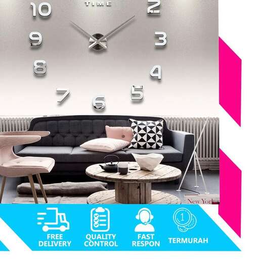 a wall clock with a clock and a table