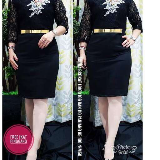 a black dress with a gold belt