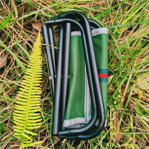 green and red in a green bag