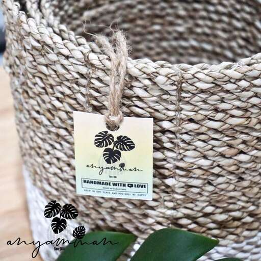 a basket of dried flowers
