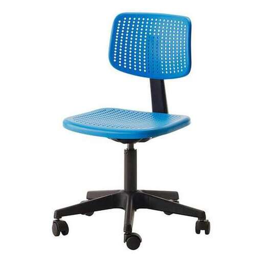 blue chair in a white background