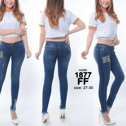 jeans with a striped top