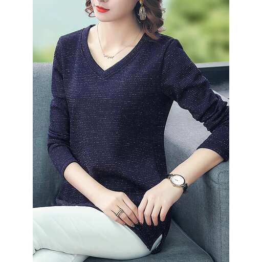 the sweater is a long sleeved version of the classic sweater.