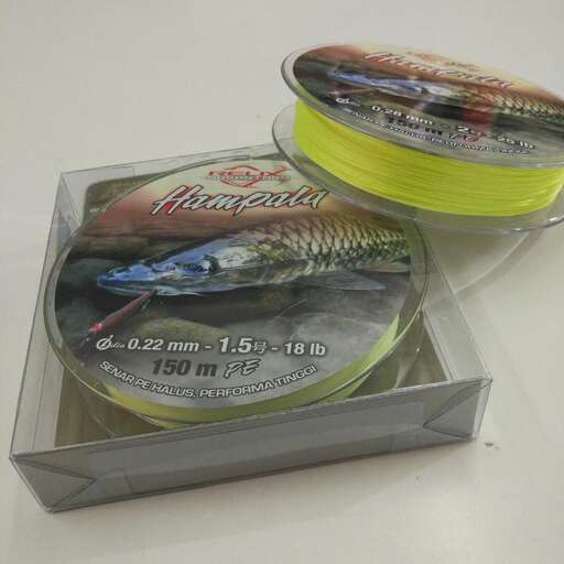 a clear plastic container with a yellow band.