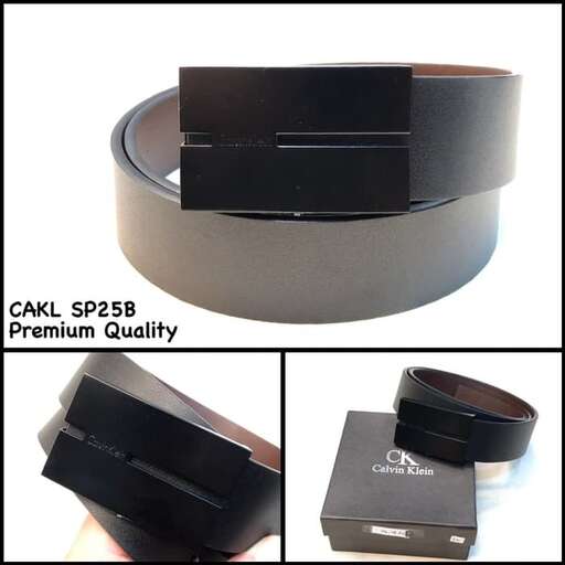 a black leather bracelet with a silver band.