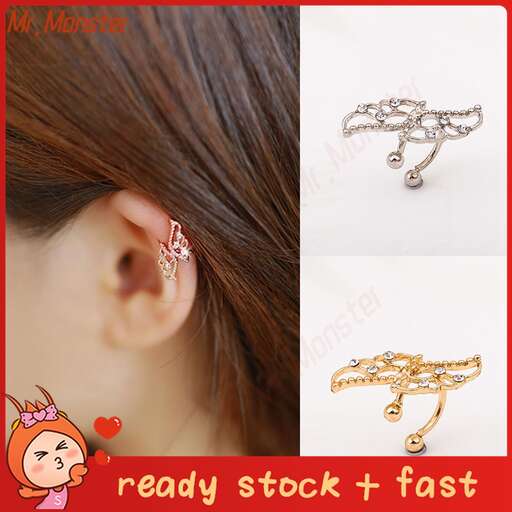 new earring set in silver and red