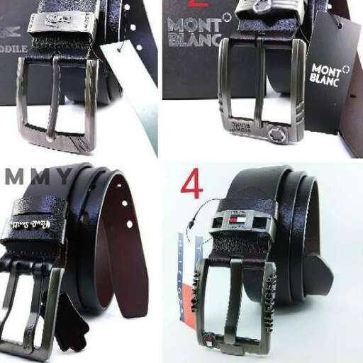 a selection of leather belts and a watch