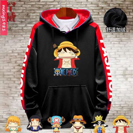 a boy with a hat and a hoodie