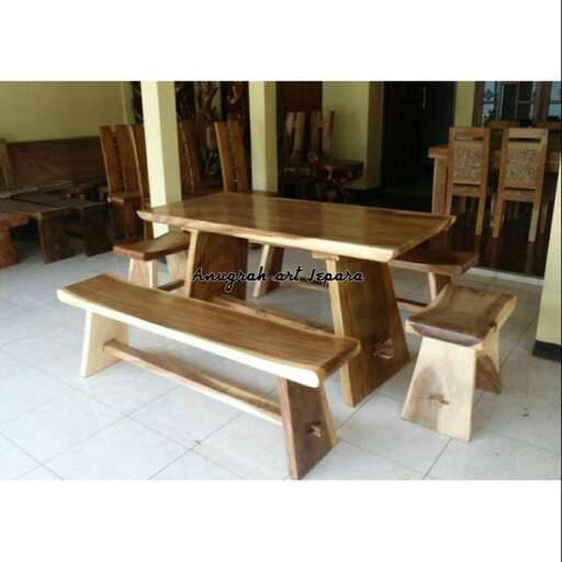 a large table made from pallets.