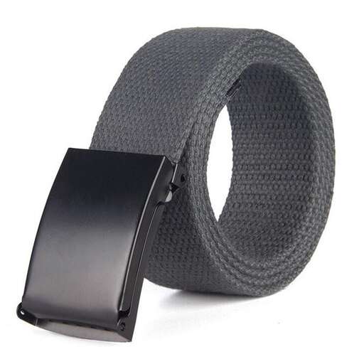 the black belt is made of leather.