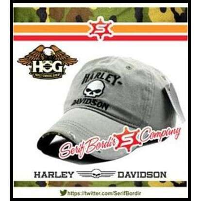 a hat with a skull on it is on a label.