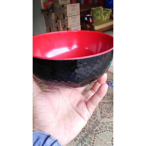 a bowl in the hand