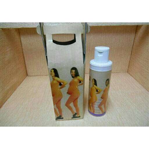 a bottle of women in a box