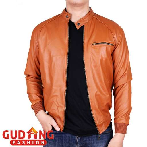 a classic leather jacket with a black tee and a black t - shirt.