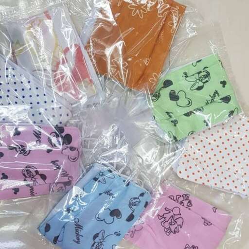 a selection of handmade paper bags for the kids.