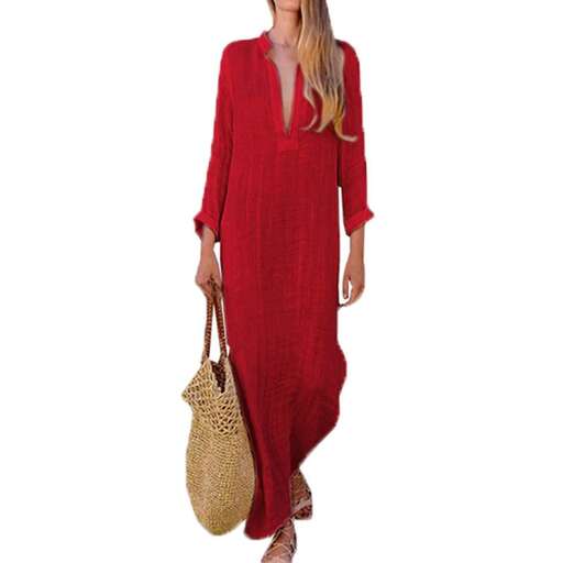 red dress with a bag