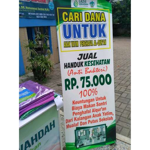 a sign for a local business