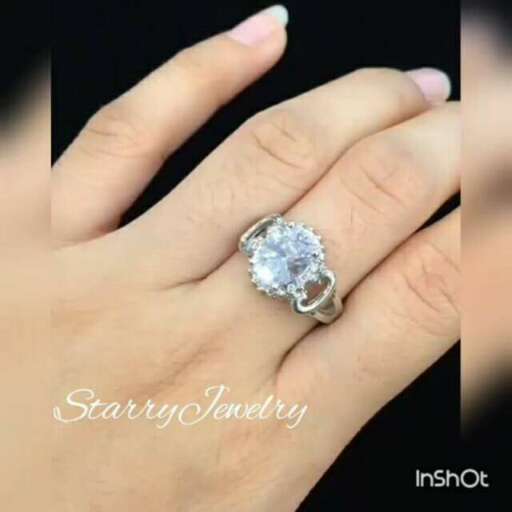 the engagement ring is a diamond ring that's worn by actor.