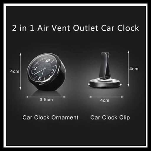 in a car clock clock