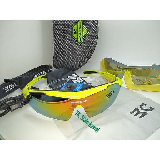 a helmet, goggles, and a pair of skis.