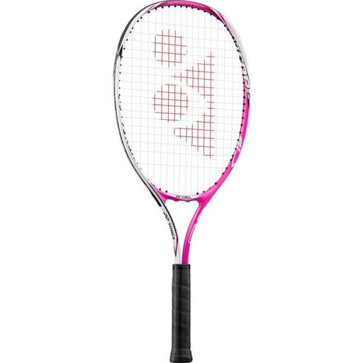 a tennis racket with a female face on it