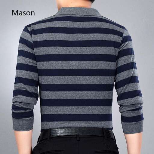 striped long sleeved sweater with a hoodie