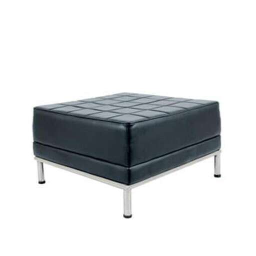 the ottoman is a modern take on the classic style.