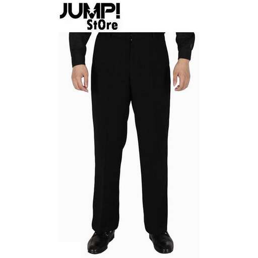 a pair of black trousers