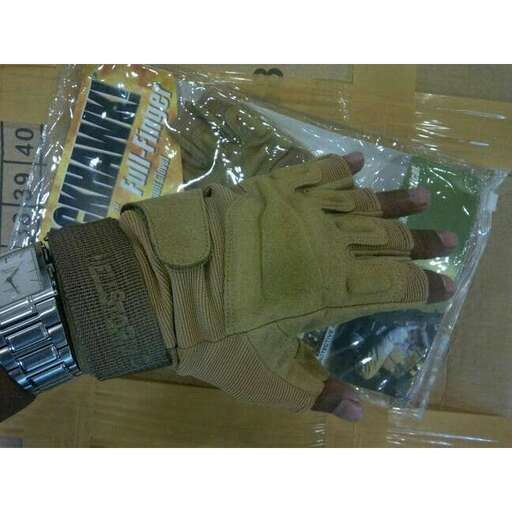 a gloved hand with a glove on it.