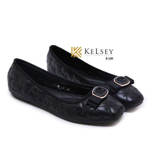 womens black leather women's shoes with a gold buckle