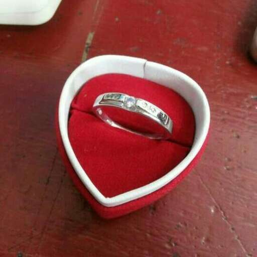 engagement ring in a heart shaped box
