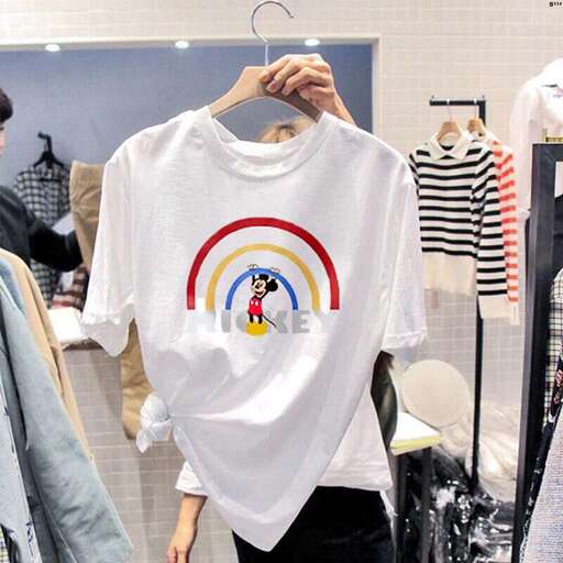 a t - shirt from the collection is seen in the store.