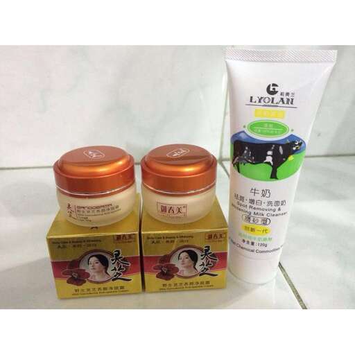 a bottle of shampoo and lotion.