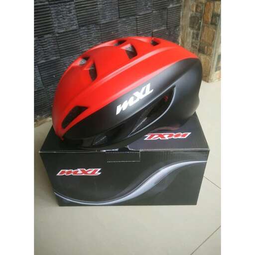 a helmet on a box