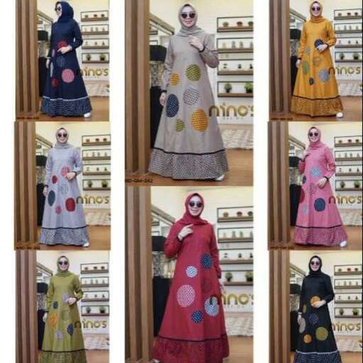 the women's dresses in different colors