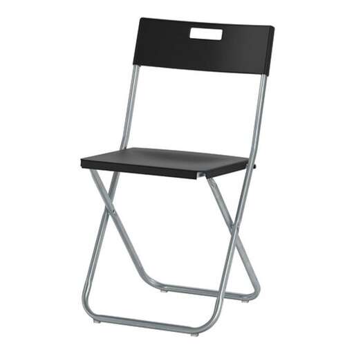 folding chair with a foldable seat