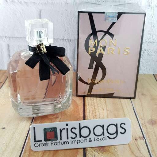 a bottle of perfume for a customer.
