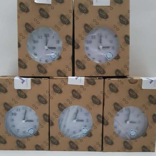 a box with three clocks on it and a box with a clock on it.