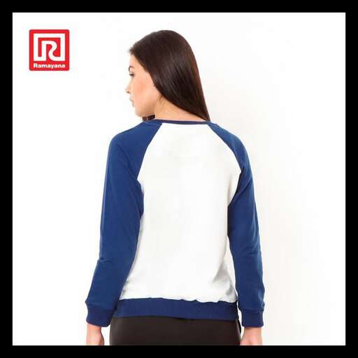 garment in white and blue