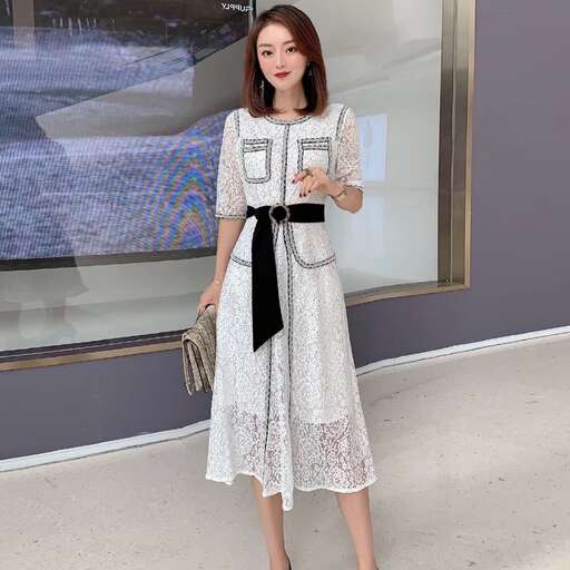 person in a white dress